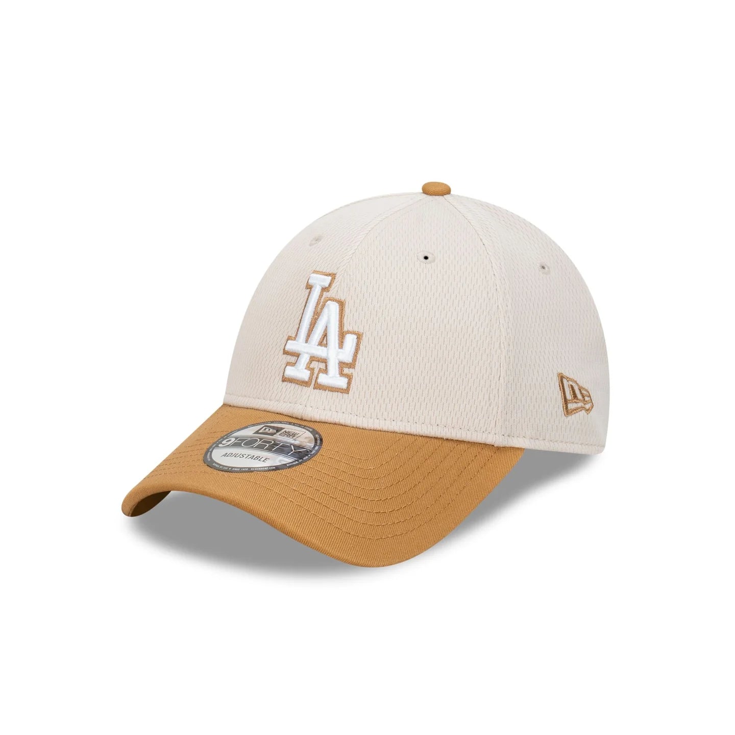 LA Dodgers Hat - Dashmark Wheat 2-Tone MLB 9Forty Strapback Cap - New Era